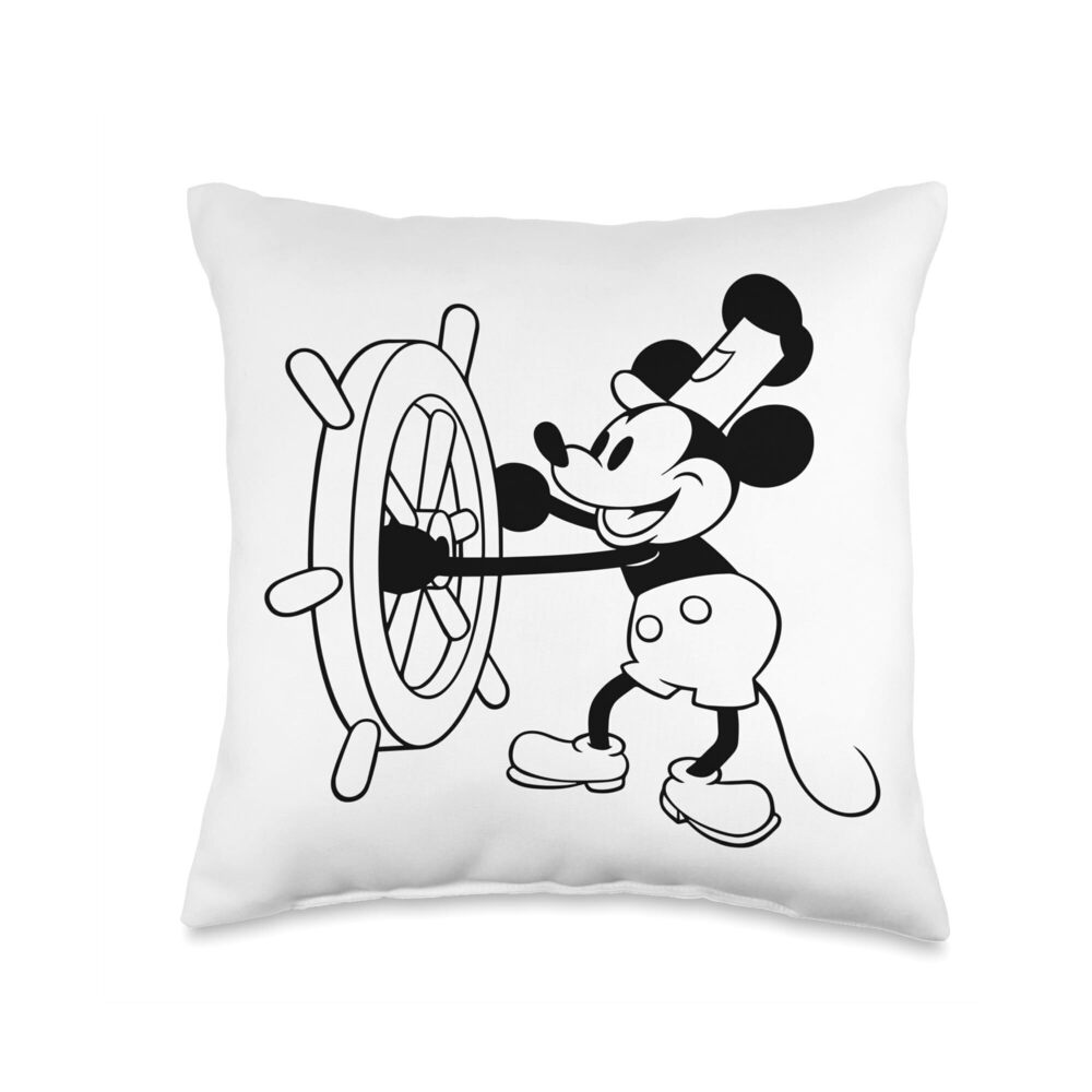3879 Steamboat Willie Mickey Throw Pillow